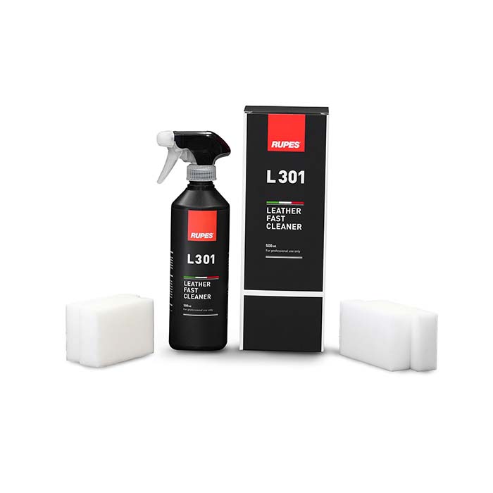 Se Rupes L301 Leather Fast Cleaner, 500 ml. hos Dækbutikken - Dæk og Fælge